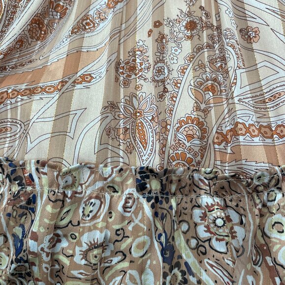 Gold Shiny Sheer Arms Miss Me Dress Size Large PHENOMENAL! - Picture 5 of 7